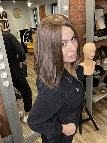 Полупарик из натуральных волос